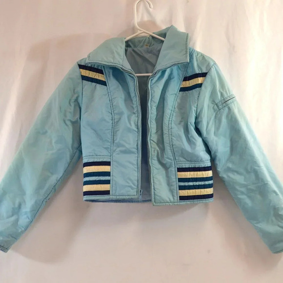 Vintage Quilted  Sports Varsity Jacket Womens or Youth Medium - Picture 1 of 12